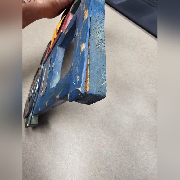 Pier 1 Wood And Metal Train Engine Wall Decor Kid’s Child’s Room Steampunk - Picture 7 of 8